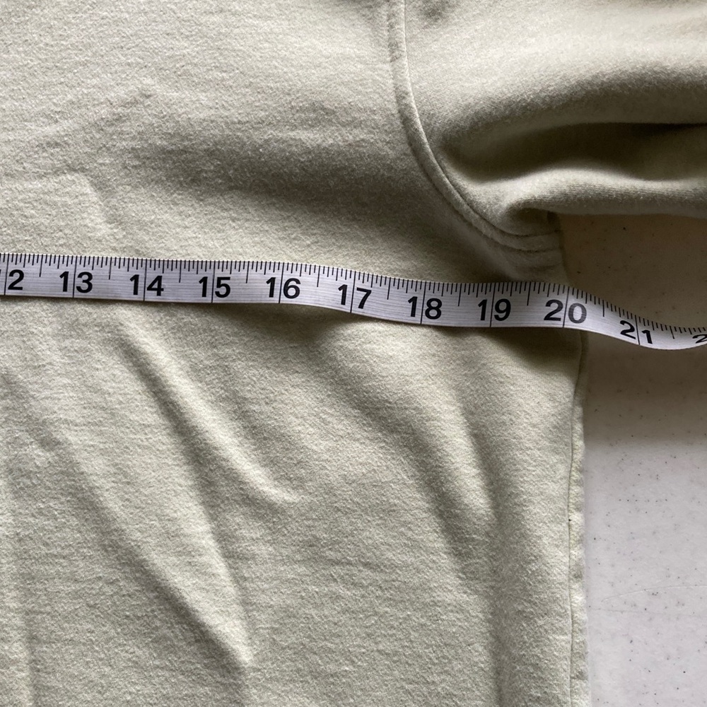 J. Crew Light Sage V-Neck Hooded Pullover - Picture 4 of 5